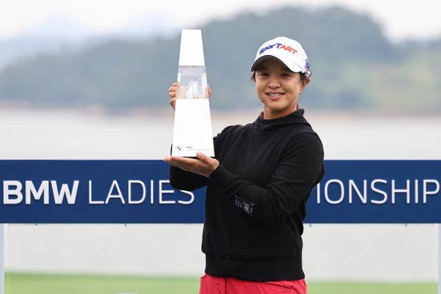 지난달 19일 BMW 레이디스 챔피언십에서 우승한 김세영. 뉴시스
