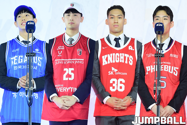 ▲왼쪽부터 삼일고 양우혁, 광신방송예고 송한준, 용산고 에디 다니엘, 무룡고 김건하