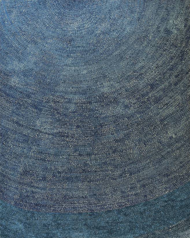 17일(현지시간) 크리스티 뉴욕 ‘20세기 이브닝 세일’ 경매에서 총 구매액 151억원에 낙찰된 김환기의 ‘19-VI-71 #206’(1971). CHRISTIE’S IMAGES LTD. 2025