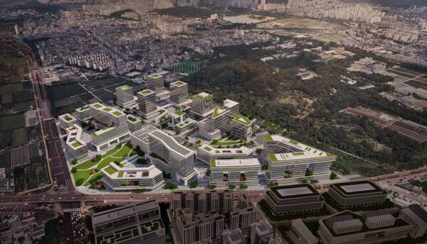 13년만에 본궤도에 오른 R&D 사이언스파크 조감도. 수원시 제공