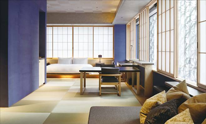 호시노야 도쿄 객실 내부. (호시노리조트 제공)