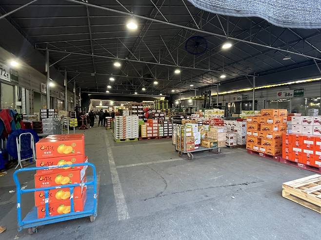 임시 점포 [촬영 황수빈]