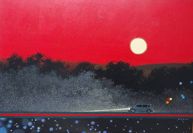 ▲ 밀월여행 91.0 X 60.6cm Acrylic on canvas