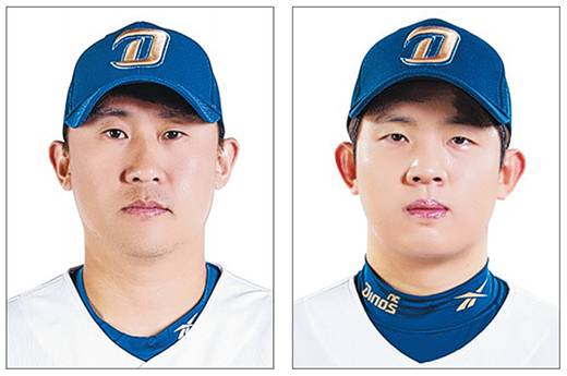 왼쪽부터 이용찬, 안인산/NC다이노스/