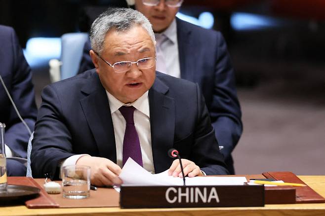 푸충 유엔 주재 중국대표부 대사. (사진=AFP)
