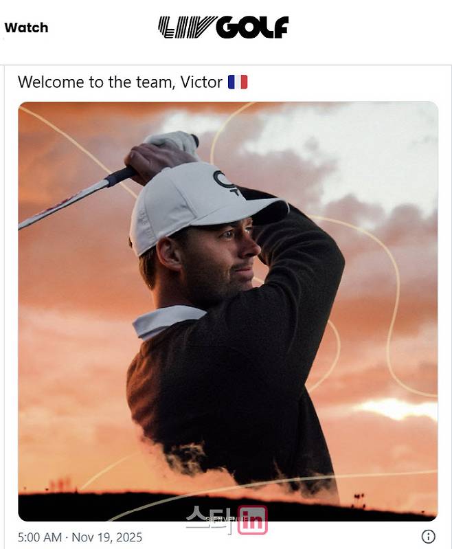 (사진=LIV 골프 홈페이지 화면 캡쳐)