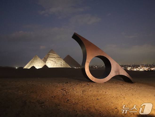 이집트 작가 살하 엘 마스리의 작품 <Ma'at> ⓒ 뉴스1 김정한 기자