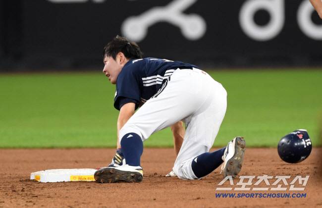 21일 대전 한화생명볼파크에서 열린 한화 이글스와 두산 베어스의 경기. 3회초 2사 1루 두산 정수빈이 도루에 실패하고 있다. 대전=박재만 기자 pjm@sportschosun.com/2025.08.21/