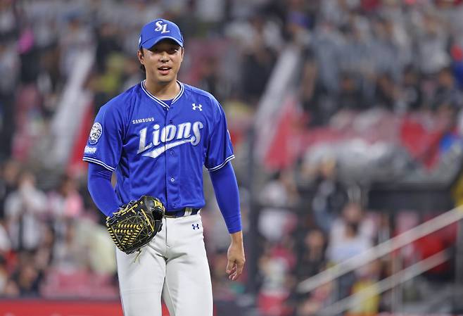 환하게 웃는 최충연. 사진제공=삼성 라이온즈