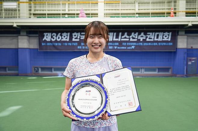 여자단식 우승 리오 츠다.