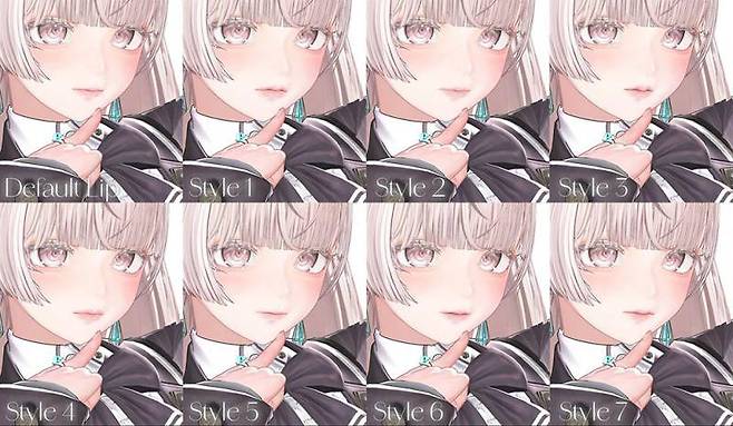 세밀하게 조절할 수 있는 얼굴