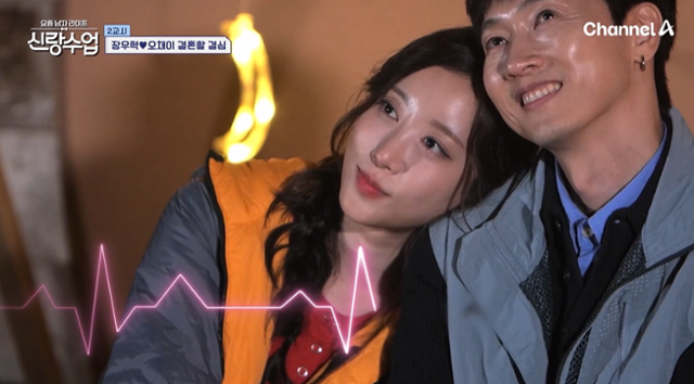 가수 장우혁이 16세 연하인 배우 오채이에 대한 애정을 전했다. 채널A '요즘 남자 라이프-신랑수업' 방송 캡처