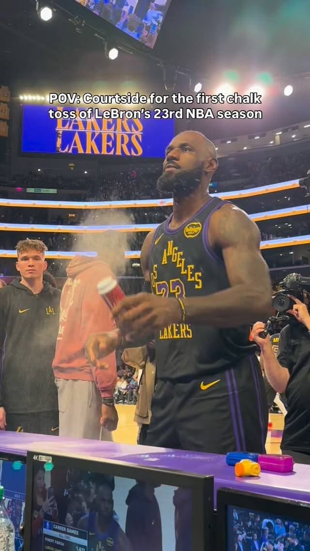 LA 제임스가 19일 유타전에 출전하면서 자신의 NBA 커리어 23번째 시즌을 소화했다. 사진=ESPN SNS