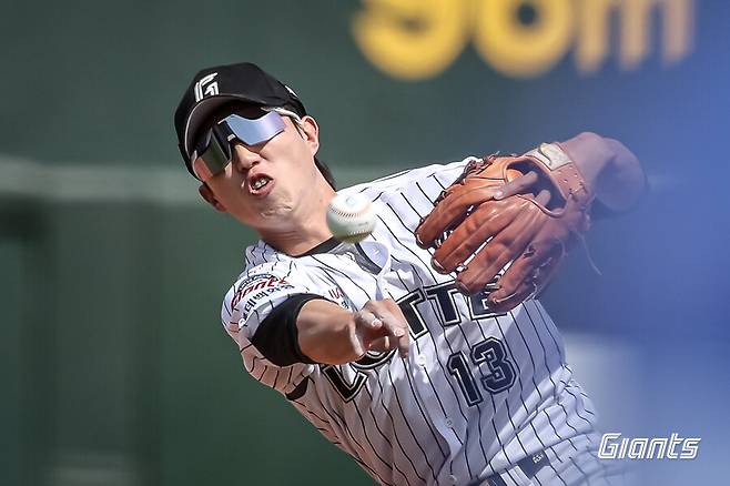 ▲ 전민재 ⓒ롯데 자이언츠