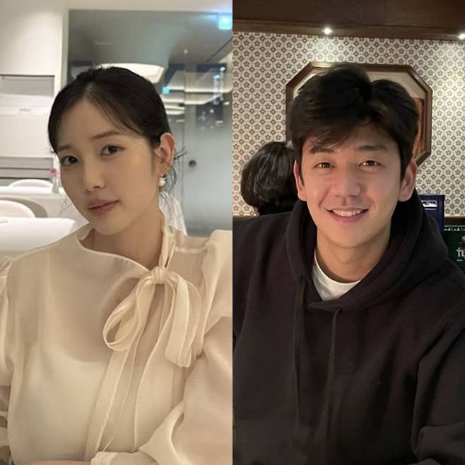 ▲ 윤채경(왼쪽), 이용대. 출처| 윤채경, 이용대 인스타그램