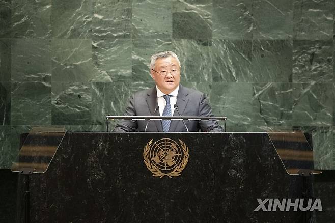 푸충 유엔주재 중국대표부 대사 [신화 연합뉴스 자료사진. 재판매 및 DB 금지]