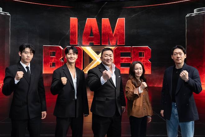 tvN '아이 엠 복서' 출연진 덱스, 김종국, 마동석과 강숙경 작가, 이원웅 PD [tvN 제공. 재판매 및 DB 금지]