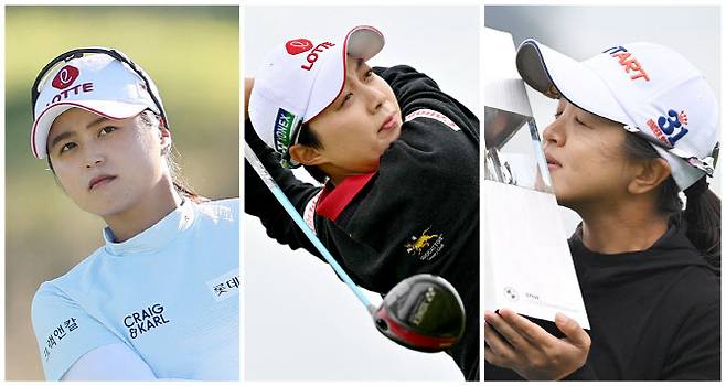 왼쪽부터 최혜진, 김효주, 김세영.(사진=AFPBBNews)