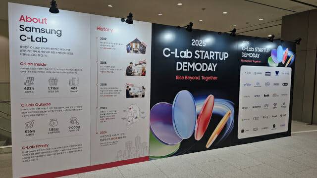 2025 C랩 스타트업 데모데이 행사장 전경(사진=장경윤 기자)