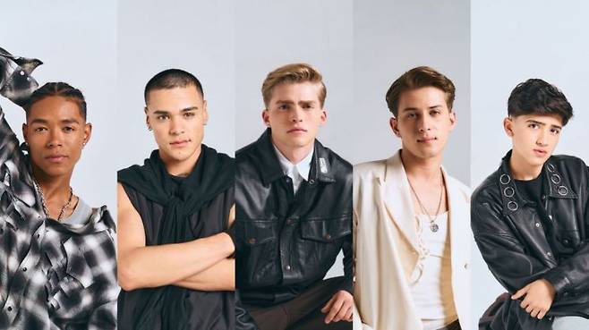 (왼쪽부터)카우에, 드루, 가비, 알레한드로, 케네스. 하이브 라틴 아메리카 제공