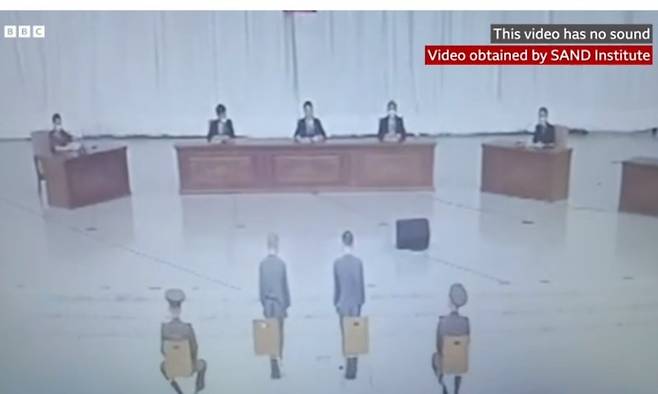 북한의 공개 처형 장면. 기사와 직접적인 관계 없음.(사진출처: 데일리메일 캡처) 2025.11.19. /사진=뉴시스