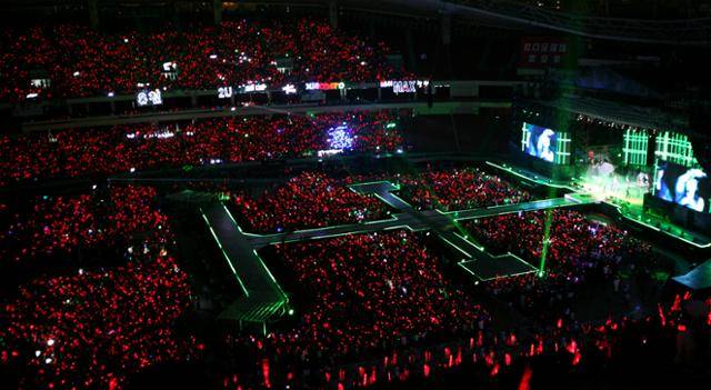 과거 개최된 그룹 동방신기의 중국 상하이 콘서트 현장. SM엔터테인먼트 제공