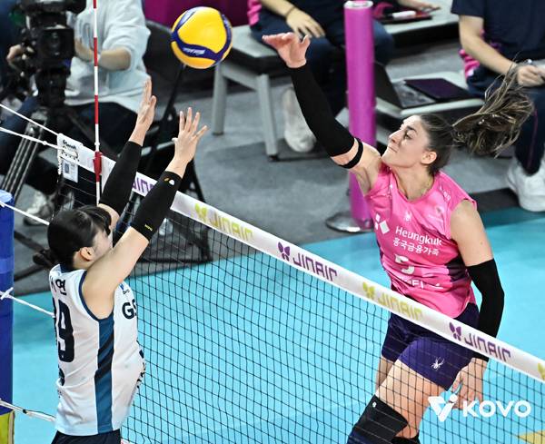 레베카는 팀 공격을 이끌었다. 사진 제공= KOVO