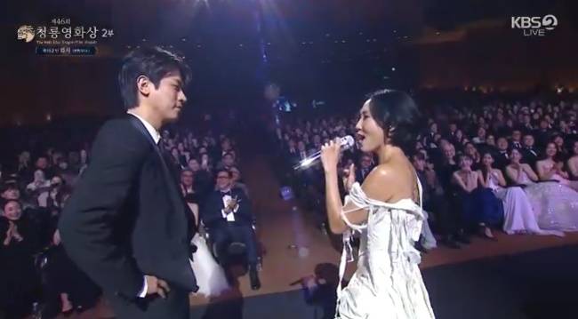 사진=KBS 2TV ‘제46회 청룡영화상’ 시상식 중계 캡처