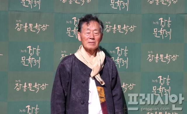 ▲ 한승원 작가ⓒ프레시안(위정성)