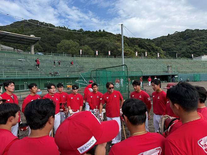 ▲ 가고시마 유망주 캠프는 일과 시간 내 손실되는 시간을 최대한 줄인 게 특징이다 ⓒSSG랜더스