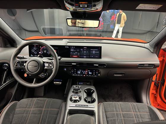 The interior of the Genesis GV60 Magma, the brand’s first high-performance model [SARAH CHEA]
