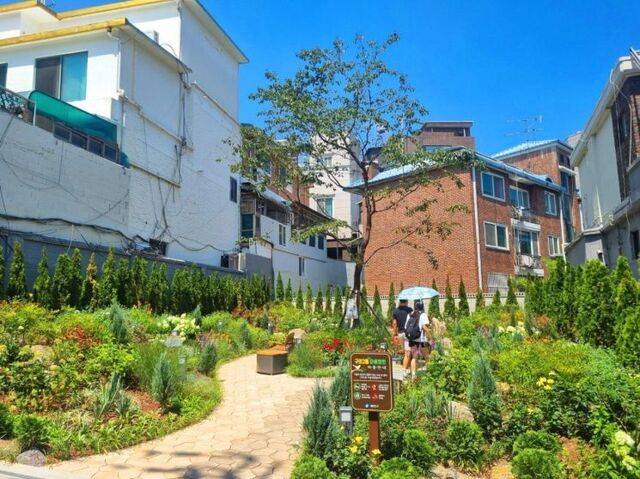 서울 광진구에 조성된 구의동 마을정원. 서울시 제공