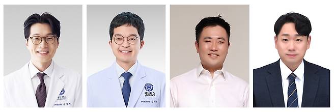 (사진)(좌측부터) 연세의대 강남세브란스병원 소아청소년과 송경철, 김준영 교수, 가톨릭의대 의료정보학교실 고태훈 교수, 이강혁 박사