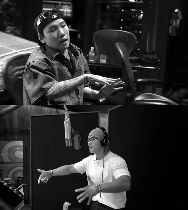 래퍼 저스디스(위), 가수 유승준(스티브 유) (아래) /사진=저스디스 유튜브 채널