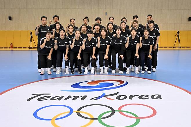 韓国の女子ハンドボールチーム。 /写真=大韓ハンドボール協会提供