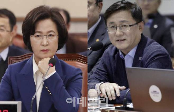김성환 기후에너지환경부 장관과 추미애 국회 법제사법위원회 위원장(더불어민주당). (사진=이데일리DB)
