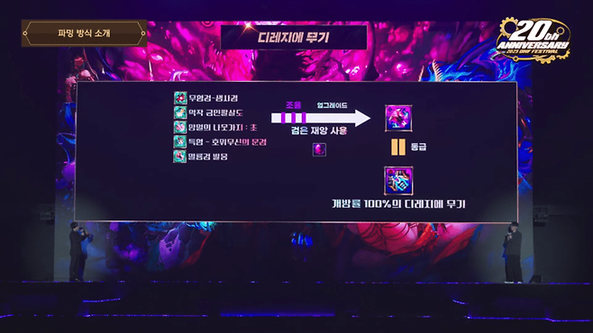 태초 레거시 무기를 디레지에 무기로 업그레이드할 수 있다&nbsp;(사진=던전앤파이터 유튜브)