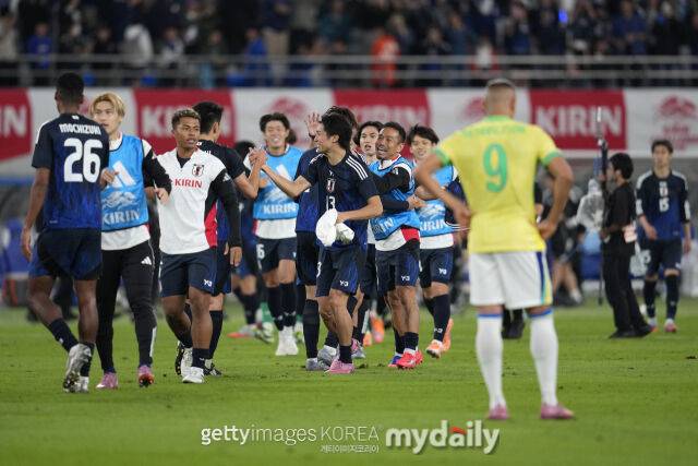 일본과 브라질의 경기장면/게티이미지코리아