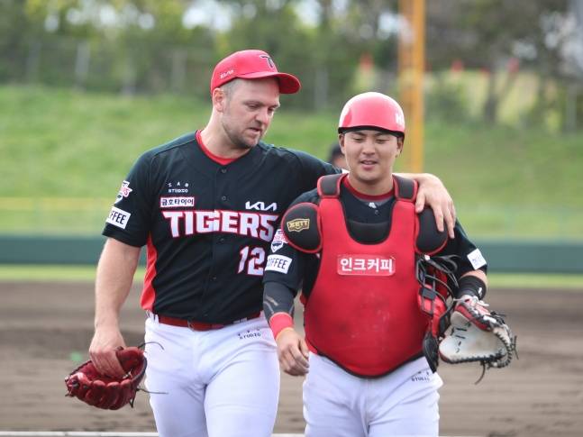 KIA 시절 한승택. /사진=KIA 타이거즈 제공