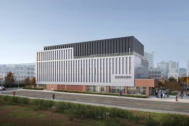 지난 9월 착공식을 개최한 탄현 체육센터 조감도. 시민의 건강하고 활기찬 삶을 위한 생활체육시설로 조성된다. 사진=고양시청