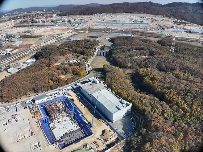 SK가 용인 처인구 원삼면 일원에 조성 중인 용인반도체클러스터 일반산업단지 전경. 사진=SK에코플랜트