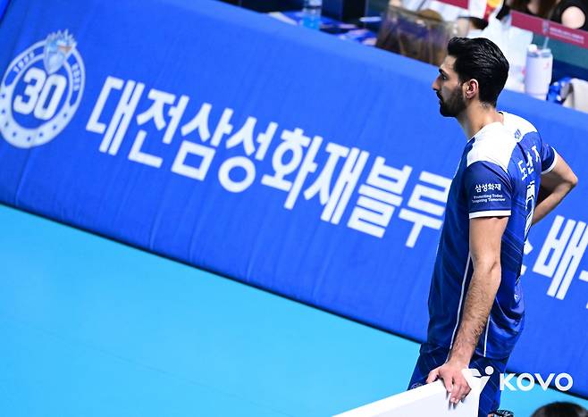 울적해보이는 도산지. 사진제공=KOVO