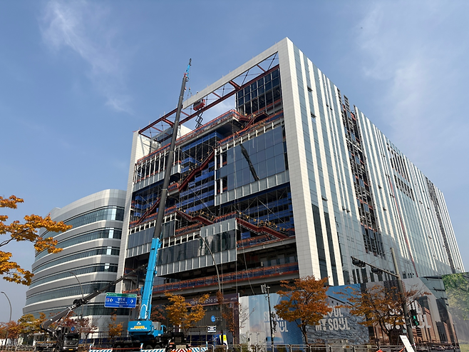 최근 대웅제약 마곡 C&D 센터 공사 진행 모습