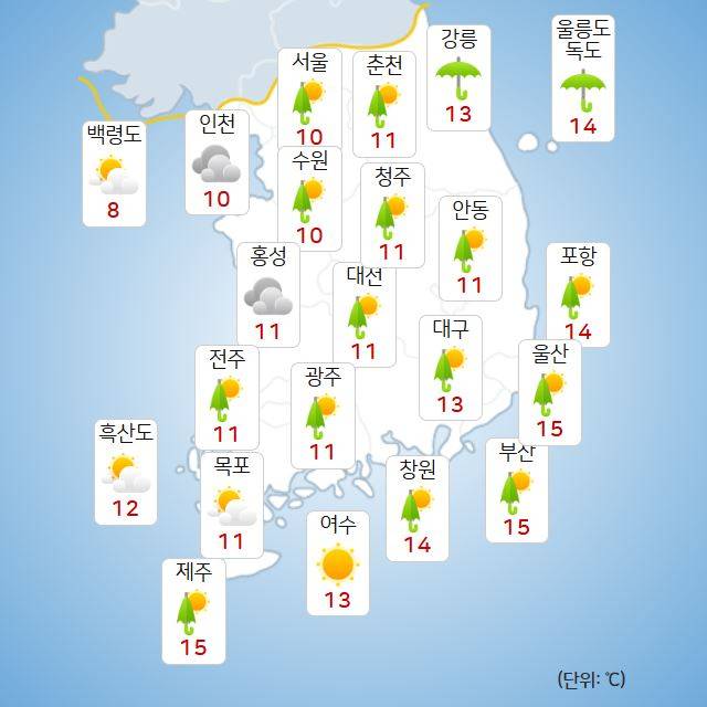 ⓒ기상청 내일(25일) 오후 날씨