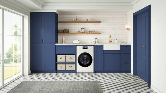 미국 주택 구조에 특화된 벤트 타입 '비스포크 AI 콤보' 세탁건조기 라이프스타일 이미지 [사진=삼성전자]