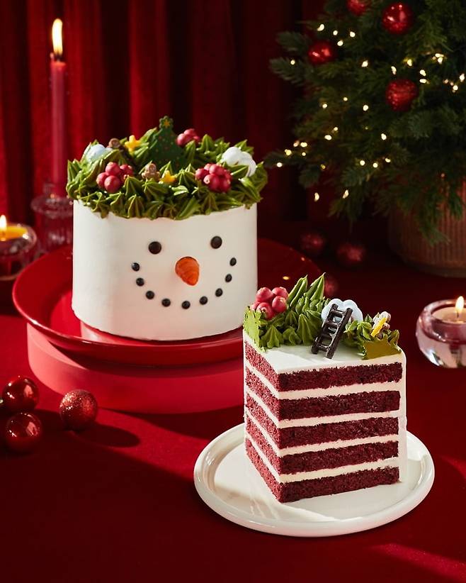 스타벅스 '조선델리 스노우맨 케이크' 이미지/ 사진 =스타벅스 제공