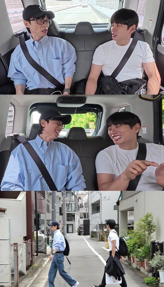 ‘놀면 뭐하니?’ 유재석, 이이경이 일본에 사는 배우 심은경을 만나러 가는 모습(MBC)