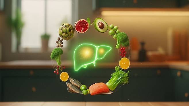 임상 영양사가 추천하는 간에 좋은 식품 12가지를 소개한다｜출처: ChatGPT&nbsp; 생성