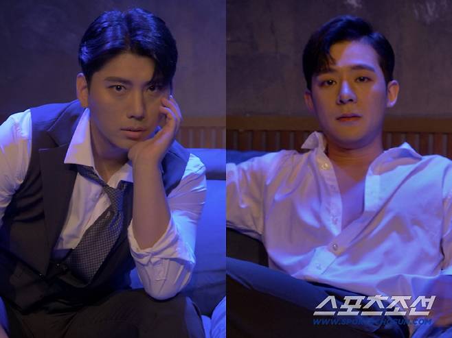 지훈 역의 이광호(왼쪽)와 찬호 역의 이한. 사진='믹스커피'