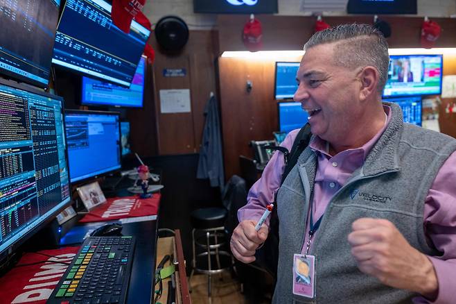미국 뉴욕 증시는 24일 일제히 상승했다./AFP 연합뉴스